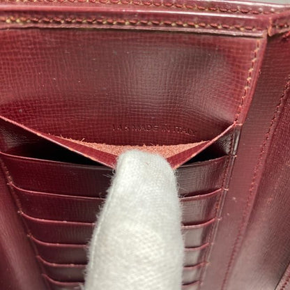 Cartier Trifold Long Wallet Ec22480 Bordeaux Must Wallet