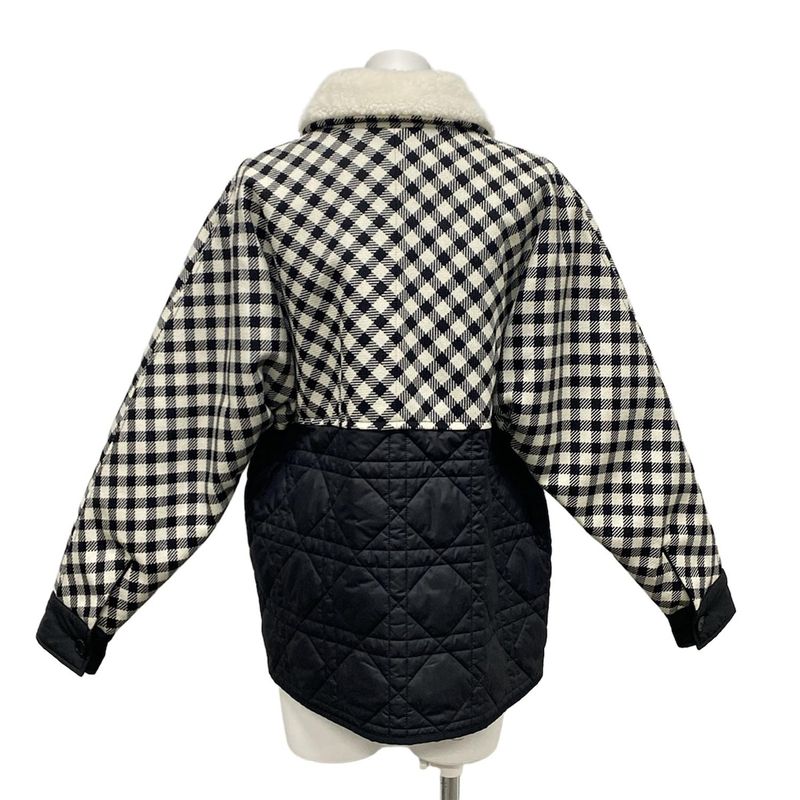Dior/christian Dior Coat Size USA 2 Women - 257c51a1268 Black And White Wool