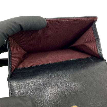 Chanel With Card Quilted CC Logo Lambskin Bifold Wallet Black — view 10