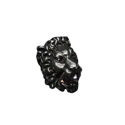 Gucci Lion Head Ring Silver And Pink Metal Rhinestone