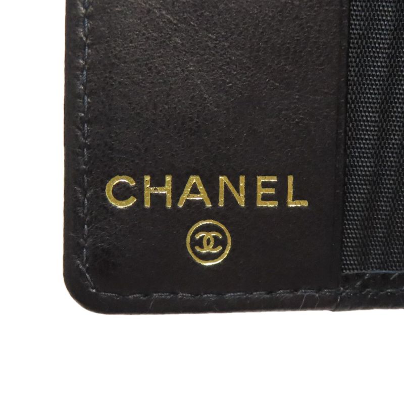 Chanel Coco Mark Gold Hardware Key Case Grained Calfskin Women