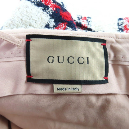 Gucci Wool Blend Logo Button Plaid Shorts — view 6
