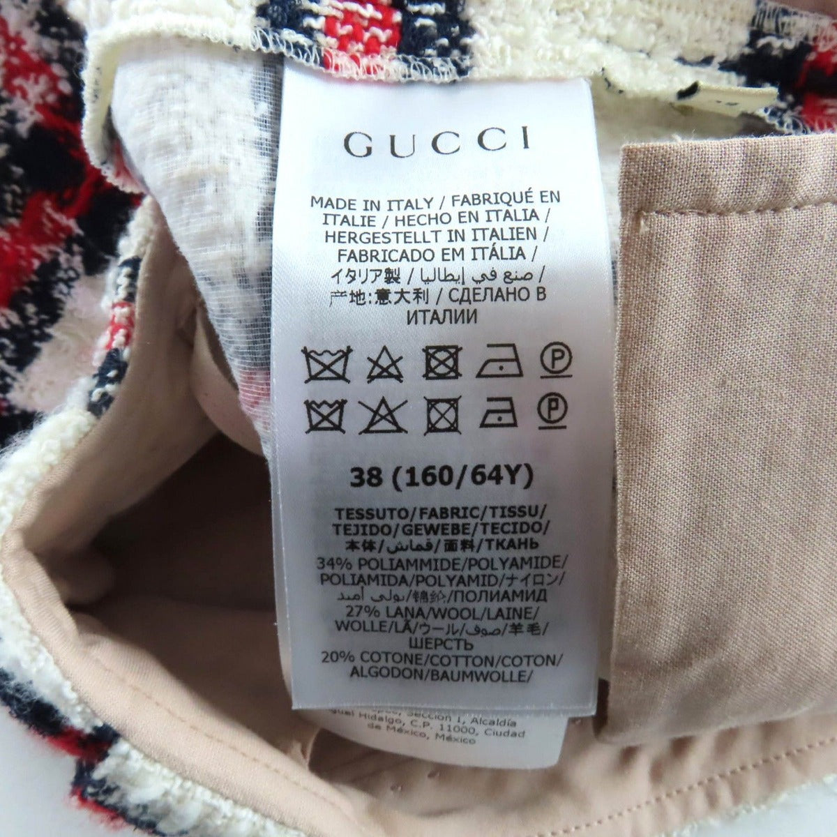 Gucci Wool Blend Logo Button Plaid Shorts — view 9