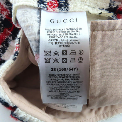 Gucci Wool Blend Logo Button Plaid Shorts — view 9