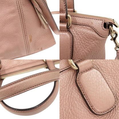Gucci Soho 308362 Leather Pink 2WAY Handbag Shoulder Bag 1692 Gucci