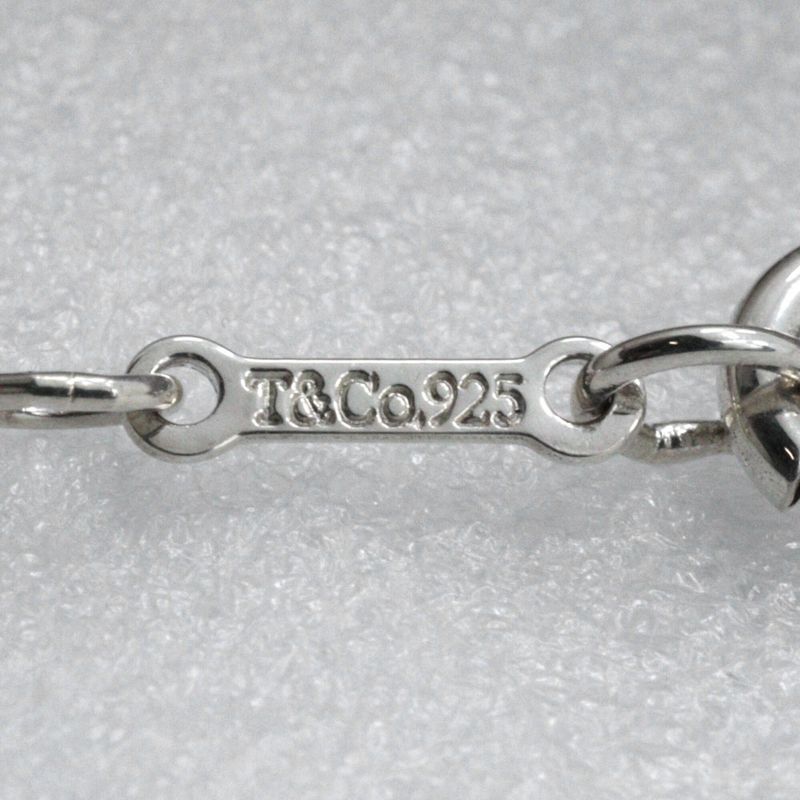 Tiffany & Co Double Rubbing Heart Paloma Picasso 925 Silver Ladies 4.4g Necklace