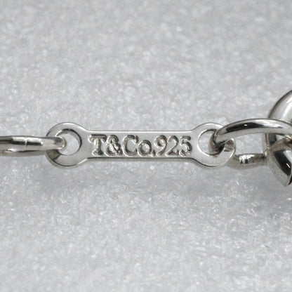 Tiffany & Co Double Rubbing Heart Paloma Picasso 925 Silver Ladies 4.4g Necklace