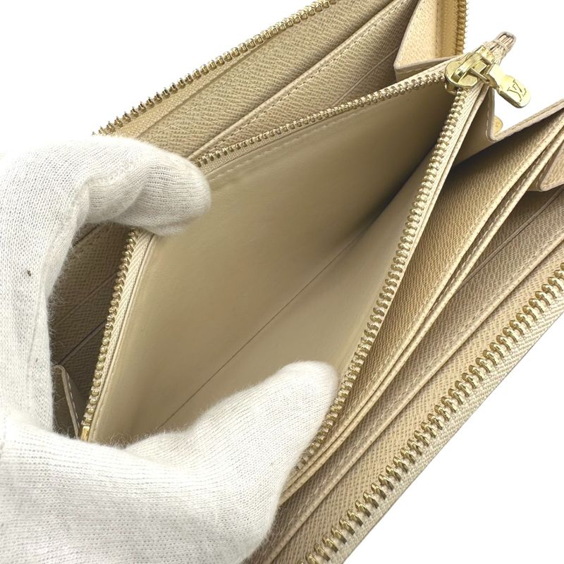 Louis Vuitton N60019 Azure Round Zipper Zippy Wallet Long Wallet Louis Vuitton