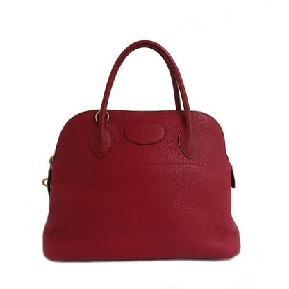 Hermes Bolide 31 Rouge Taurillon Shoulder Bag Gold Hardware