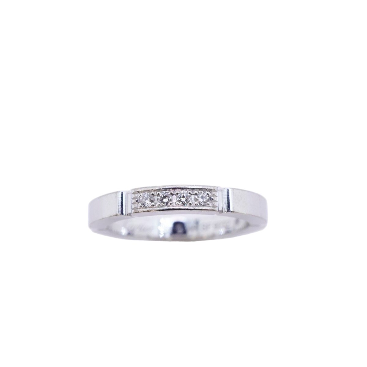 Cartier Ring Maillon Panthere 18k White Gold Diamond — view 2