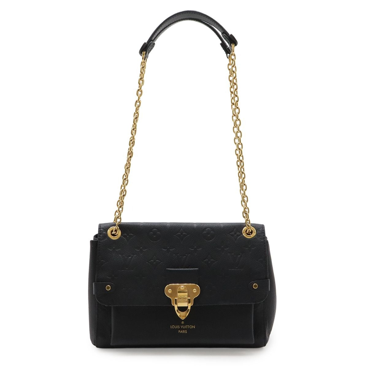 Louis Vuitton Monogram Empreinte Vavin PM Shoulder Bag Chain Noir Black