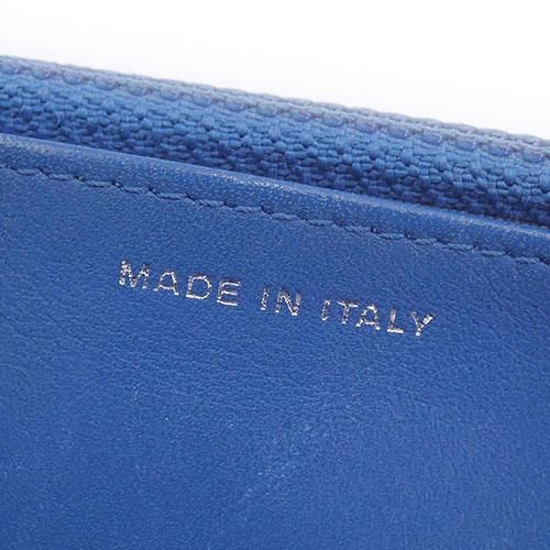 Chanel Matelasse Chain Wallet Enamel Blue Shoulder Bag Silver