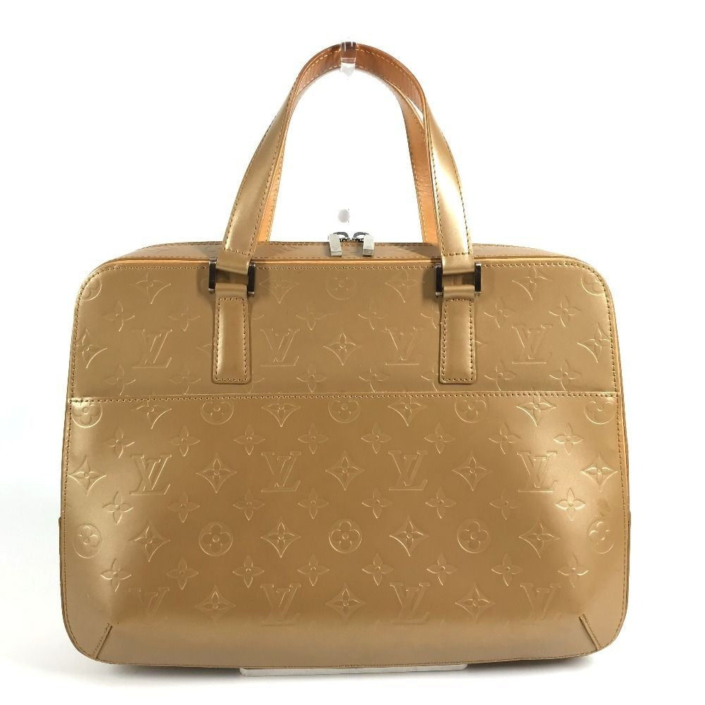Louis Vuitton Handbag Malden Monogram Matte Leather Ambre Beige