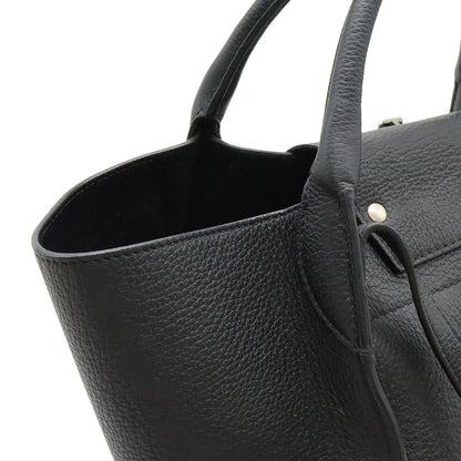 Celine Big Bag Small Handbag 2WAY Shoulder Bag Crossbody Leather Black Black