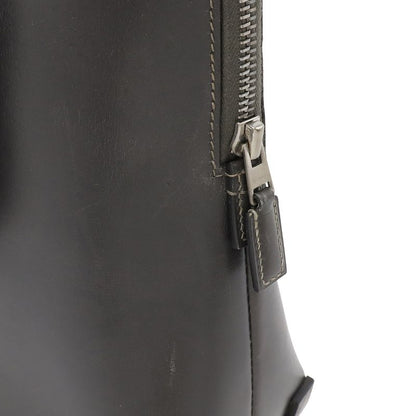 Hermes Escapada Tote Handbag Box Calf Leather Dark Grey Silver Hardware