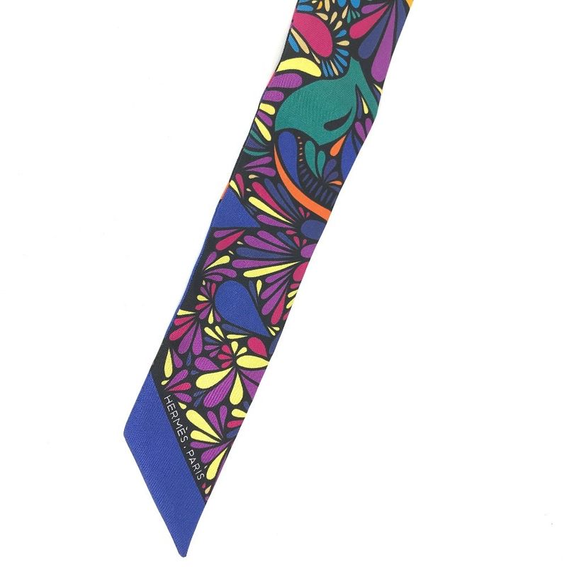 Hermes Scarf Twilly Silk Multicolor