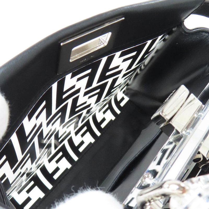 Fendi Peekaboo Mini 2-way Handbag Vinyl Calf Women