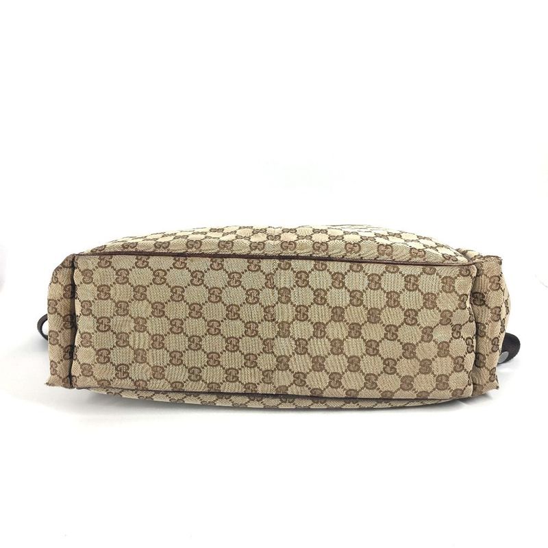 Gucci Shoulder Bag GG Mother's Bag 123326 GG Canvas/leather Beige