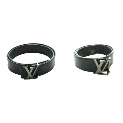 Louis Vuitton LV Initial 40 mm Monogram Eclipse Belt Canvas Logo 90 30