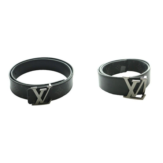 Louis Vuitton LV Initial 40 mm Monogram Eclipse Belt Canvas Logo 90 30