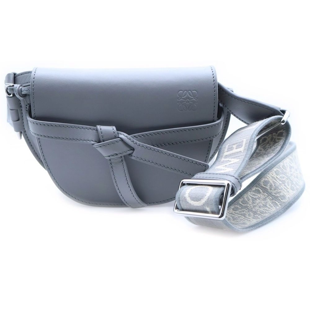 Loewe Gate Dual Mini Shoulder Bag Gray