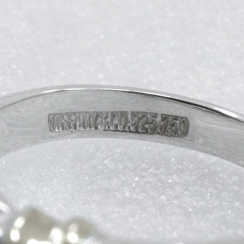 Tiffany & Co Ribbon Motif 18K Yellow Gold × 925 Silver Size 9 Ladies' 3.4g Ring