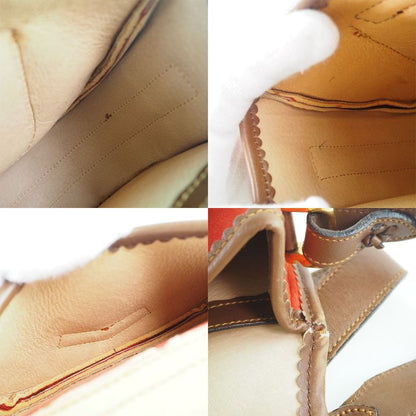 Loewe Seville Collection Anagram Suede And Leather Orange Ladies Shoulder Bag