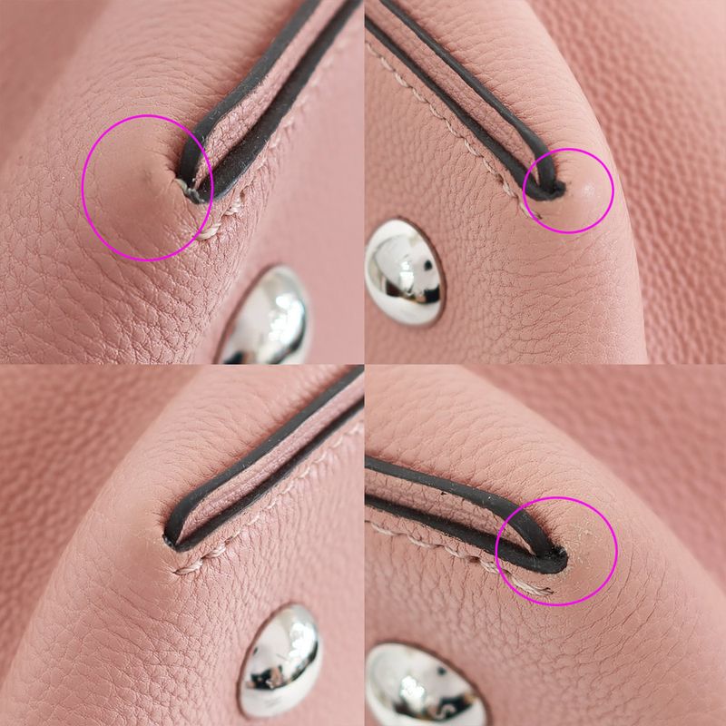 Louis Vuitton Lockit MM Handbag Shoulder Bag 2WAY Pink Silver-hardware