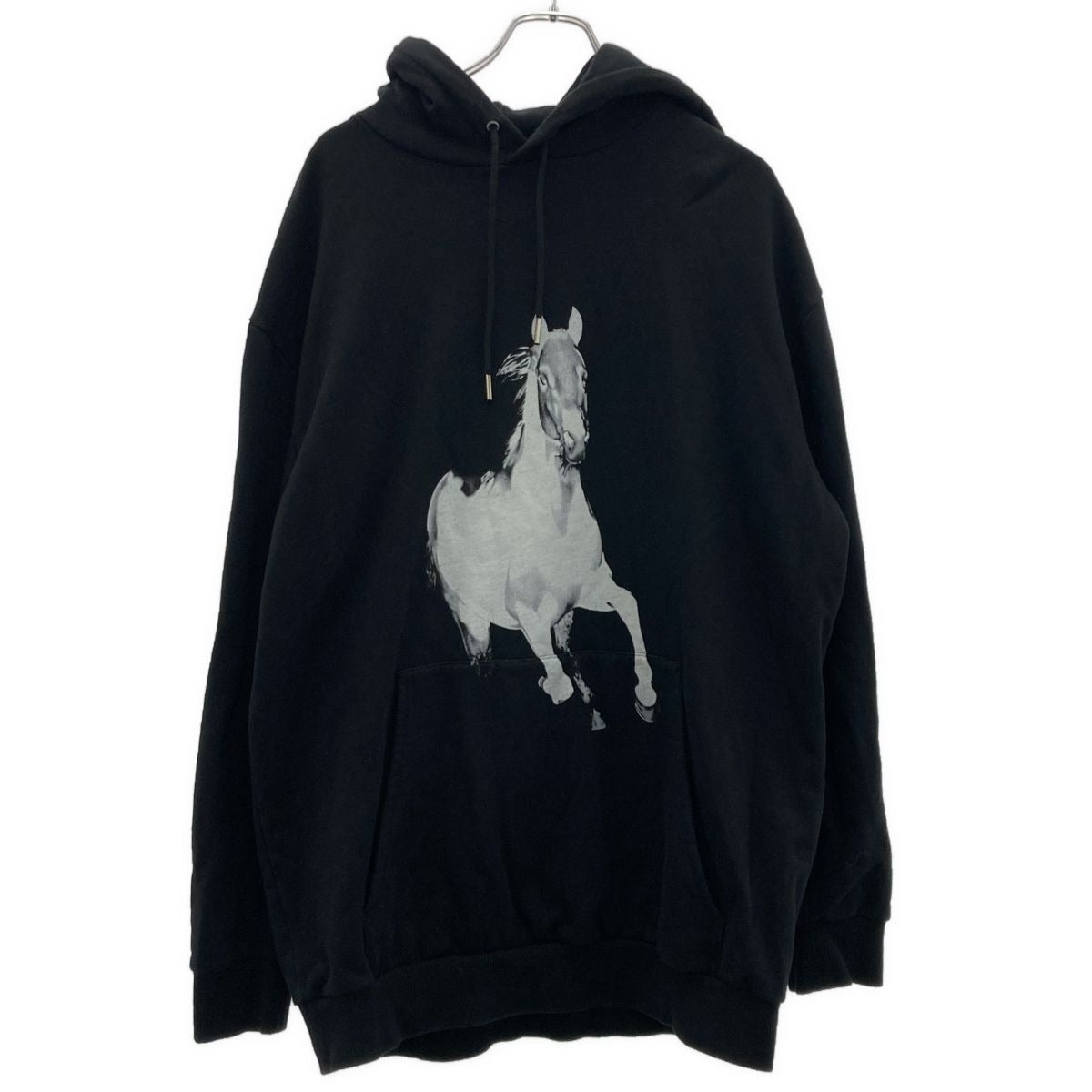 Celine the Banks Violette Hose Print Oversize Hoodie Black S