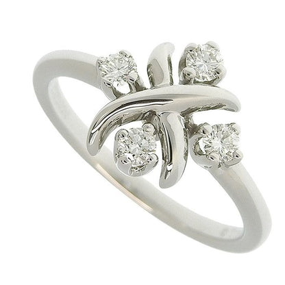 Tiffany & Co Jean Schlumberger 4 P Diamond Ring Pt950 Platinum 11.5