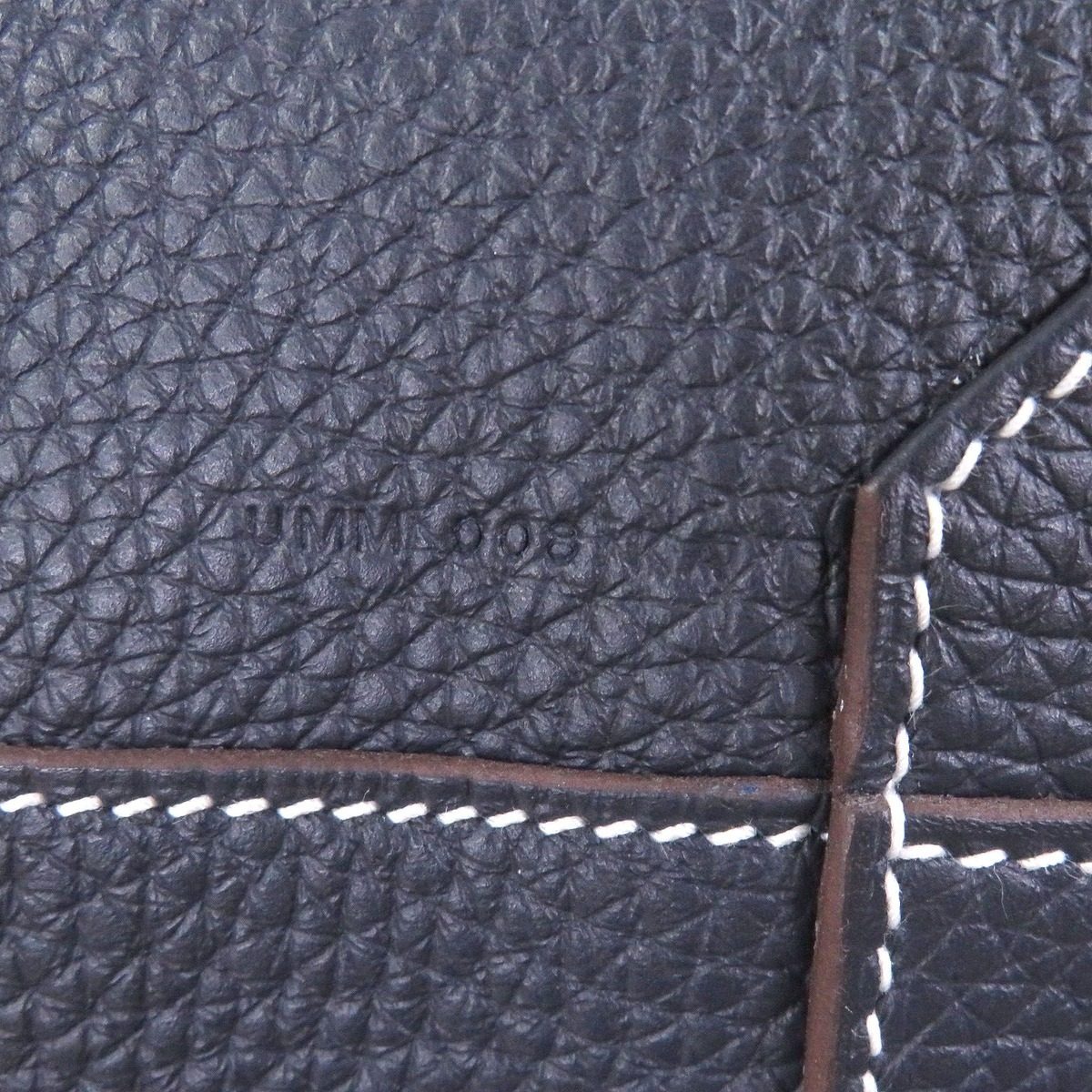 Hermes Double Sens 45 Taurillon Clemence Leather Tote Etoupe Bourg Nuit — view 11