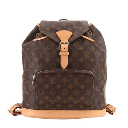 Louis Vuitton Monogram Montsouris GM Backpack Brown