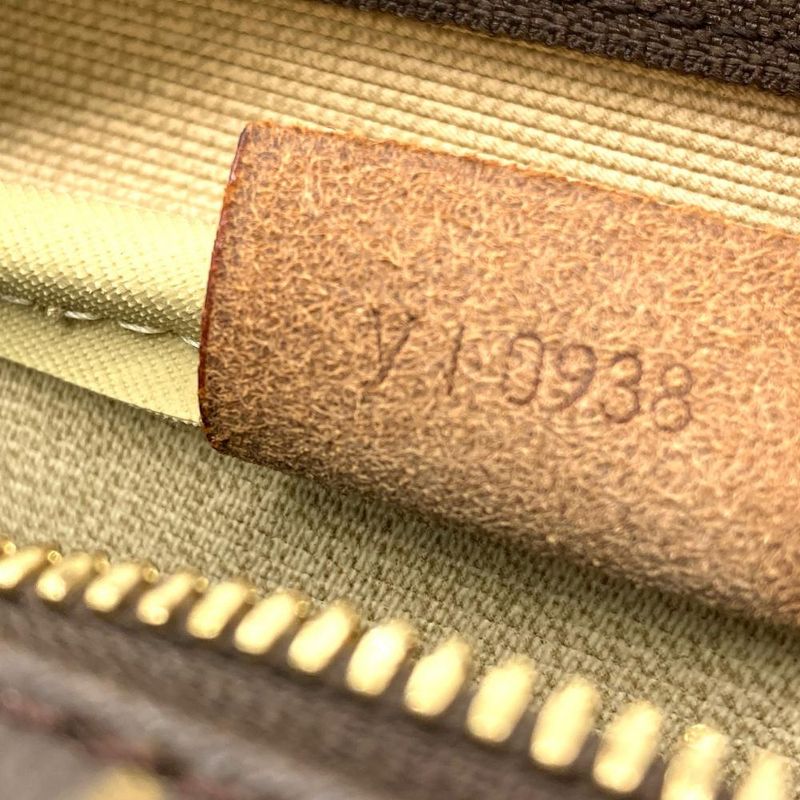 Louis Vuitton Deauville Tote Bag Monogram Canvas Nubuck M47270 Brown Vi0938