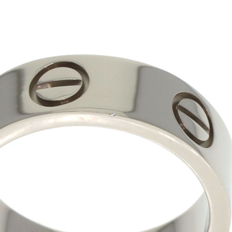 Cartier Love Ring #50 Ring - 18K White Gold Ladies