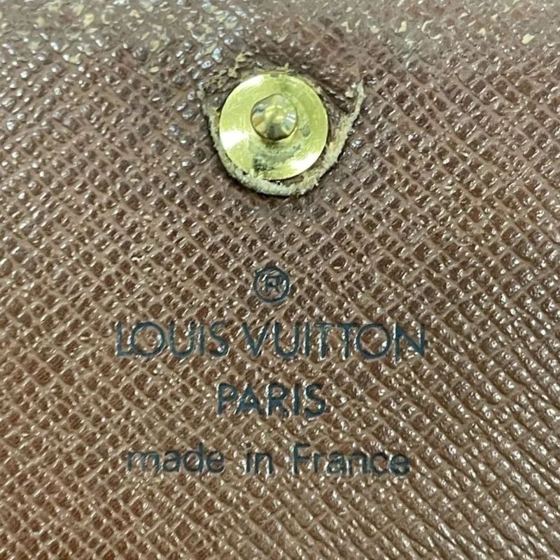 Louis Vuitton Monogram Porte Monet Vieux Trésor Fold Wallet L-shape Zipper