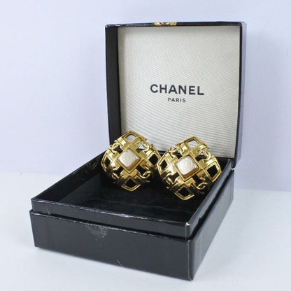 Chanel Coco Mark Vintage Gold Plated Gold 23 Ladies 23g Earrings