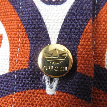 Gucci×adidas 703002 Trefoil Logo Total Short Sleeve Shirt Orange 36 Made In