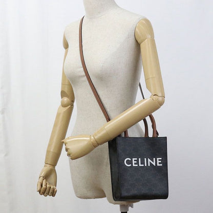 Celine Mini Vertical Cabas Triomphe Canvas Handbag Triomphe Canvas Leather Women