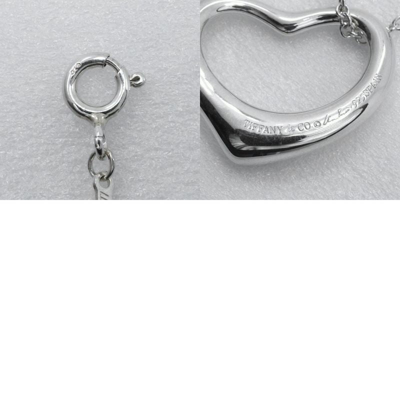 Tiffany & Co Open Heart Elsa Peretti 925 Silver Ladies 9.1g Necklace