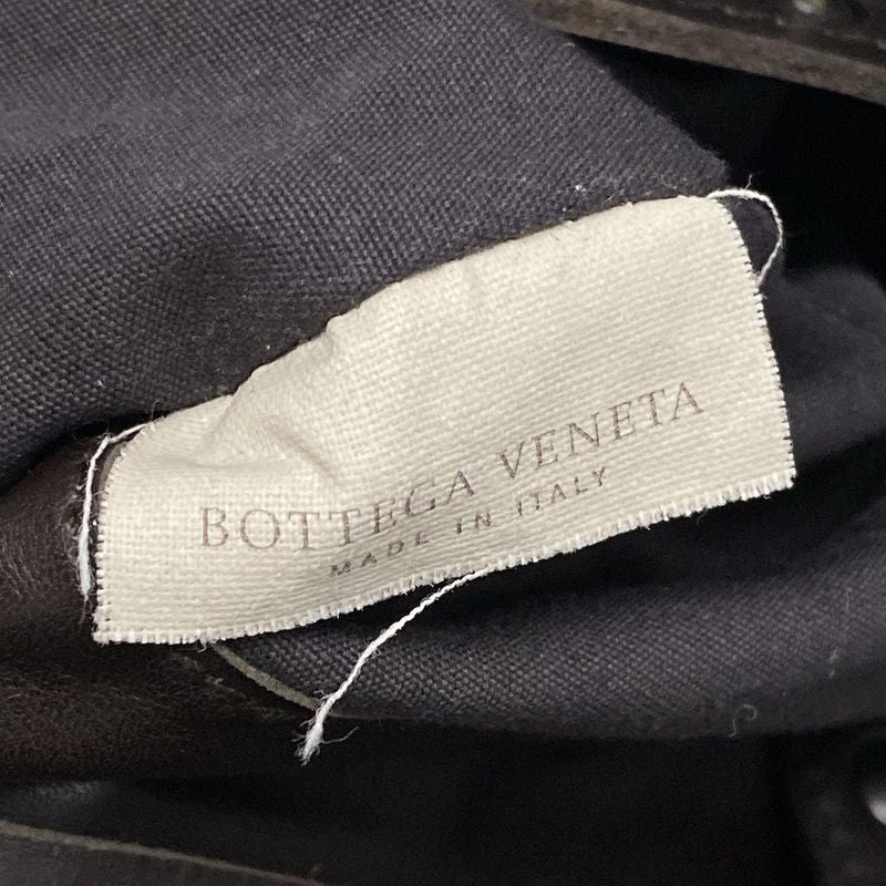 Bottega Veneta Shoulder Bag Intrecciato 113038 Dark Brown Leather