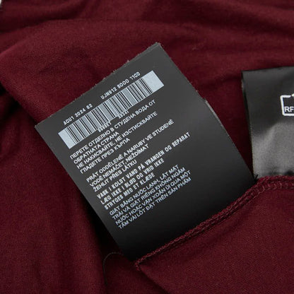 Prada 25SS Triangle Logo Short Sleeve T-shirt Size: S Ujn912 Bordeaux Wine Red
