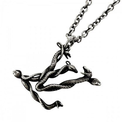 Louis Vuitton Necklace Unisex Snake Pendant Accessory With Adjuster Vintage