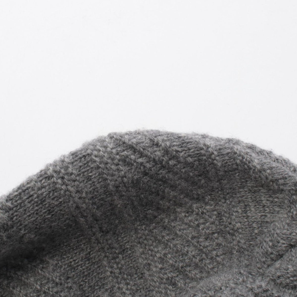Hermes Knit Cap Button S Gray Wool — view 5