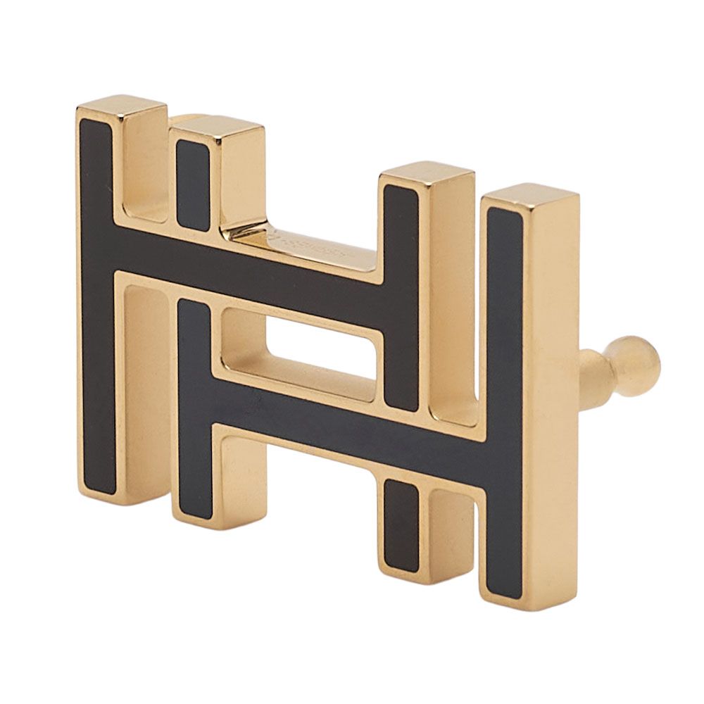 Hermes H O Carre Vosuift X Vaux Epson Belt Pink (gold Hardware) Belt Earring