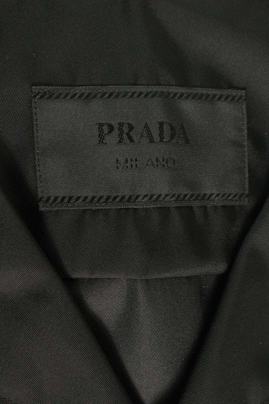 Prada 24SS Sc768 S000 1WQ8 Re-nylon Triangle Plate Multi Pocket Short Sleeve