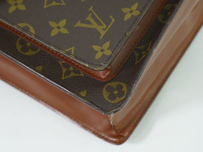 Authentic Louis Vuitton LV Monogram 2WAY Shoulder Bag Handbag Brown M51185