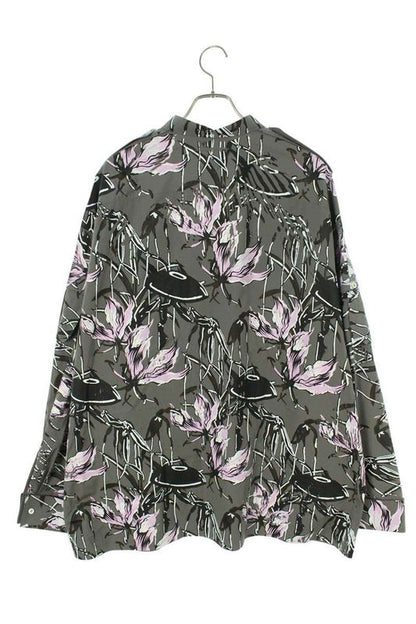 Prada 24SS Sc766 Print Design Oversized Long Sleeve Shirt Men's L