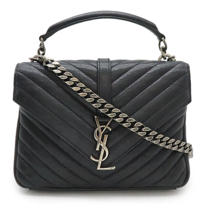 Saint Laurent Paris YSL Yves Carre Handbag 2-Way Chain