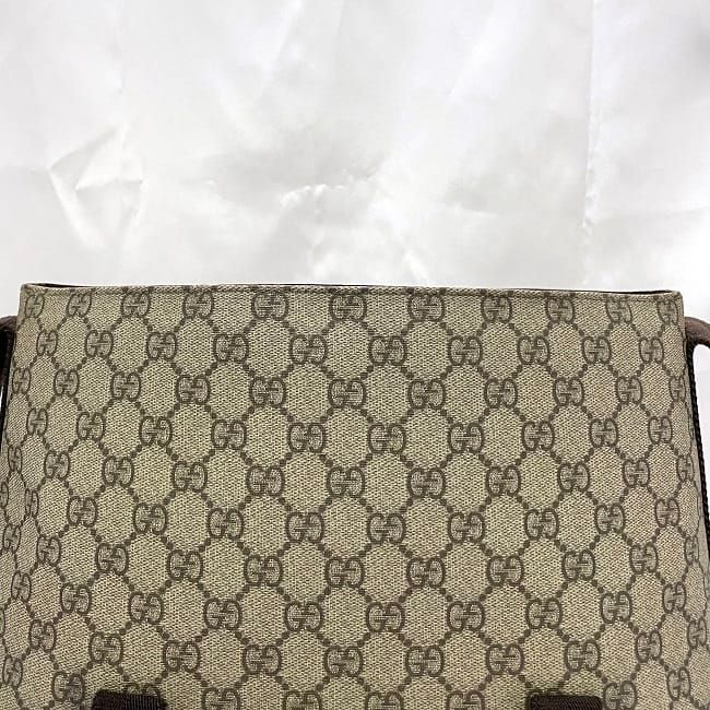 Gucci Shoulder Bag Beige Brown GG Supreme 122373