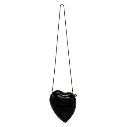 Saint Laurent Paris Shoulder Bag Love Box 466212 Black Heart / Gusset / Shape